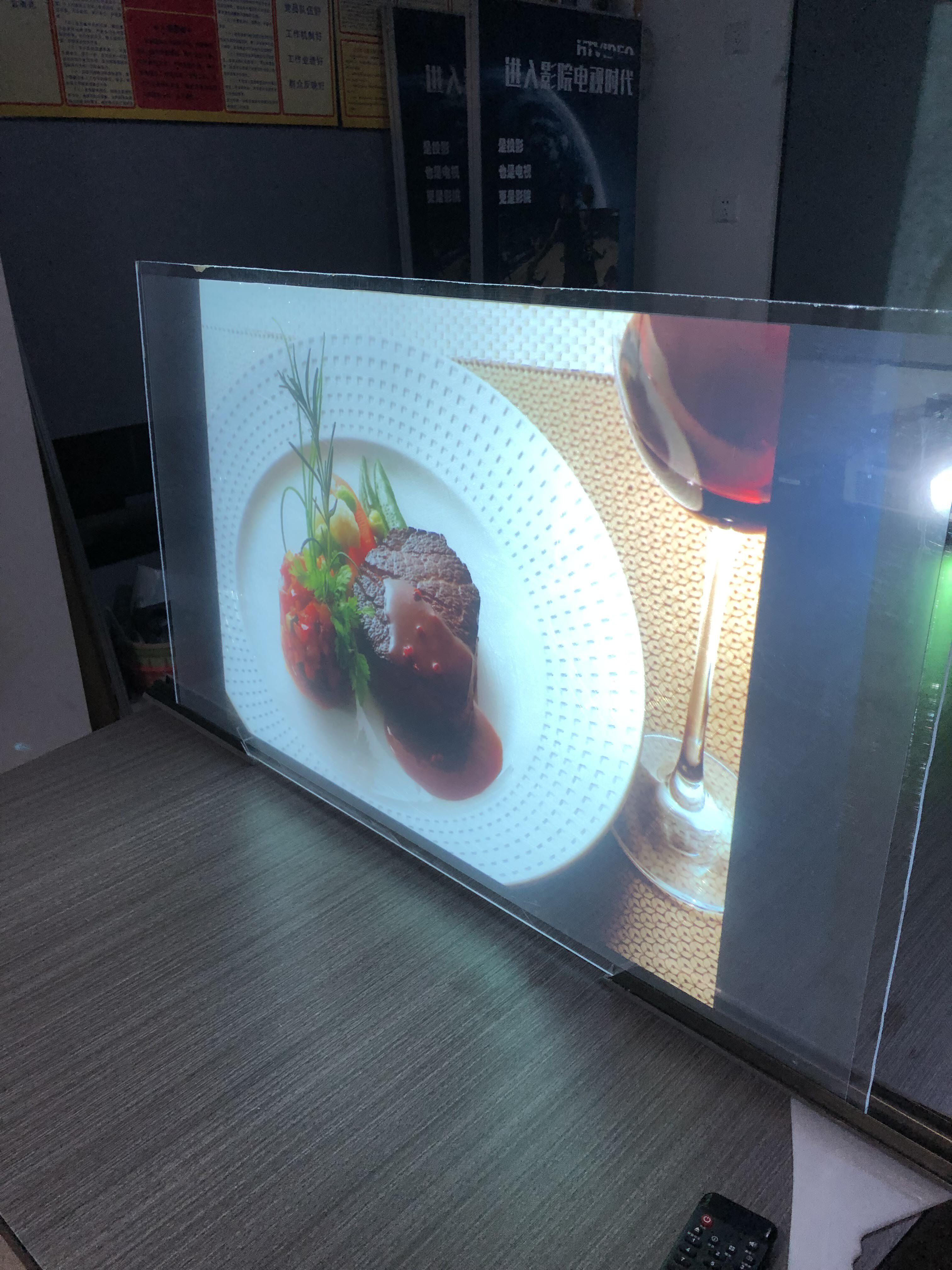 (manufacturer direct sales) holographic transparent glass projection film projection film