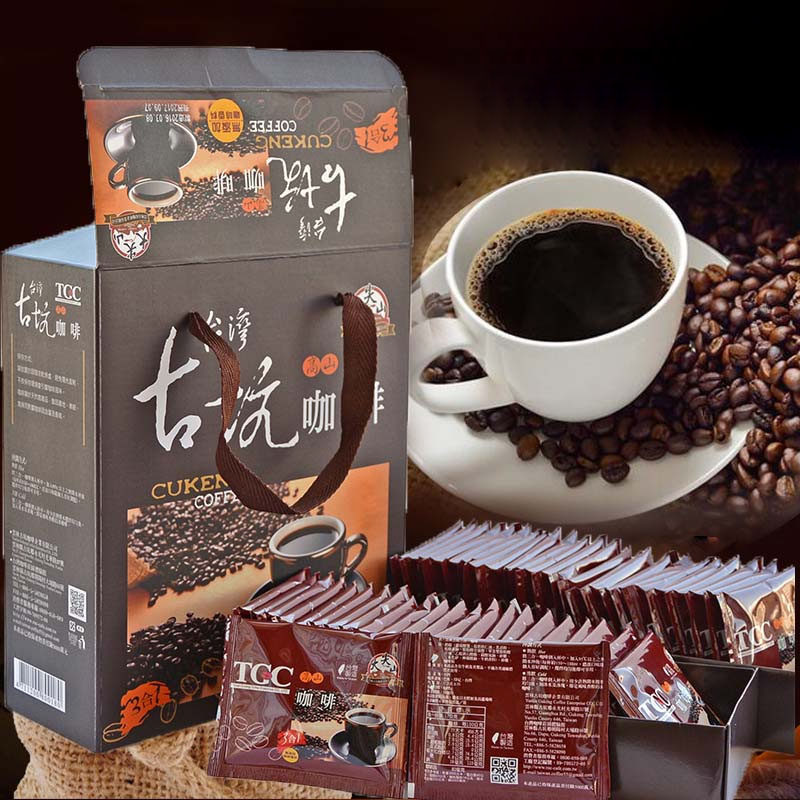 Taiwan Gukeng Coffee 3-in-1 instant original coffee powder espresso refreshing hot and cold coffee 2-in-1 gift box