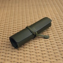 Monkey handmade×Tied rope cosmetic bag cowhide pen bag female pen insert bag exclusive customization