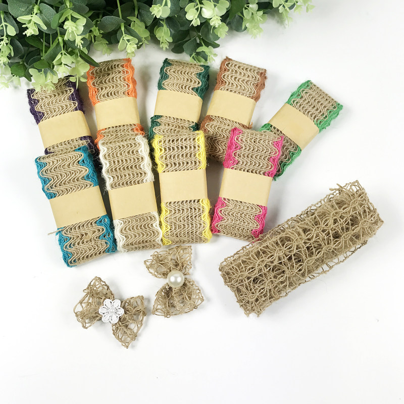 Kindergarten Environment Genesis Design Artisanal Diy Making Decorative material rims Lace Fabric Linen Linen Lace