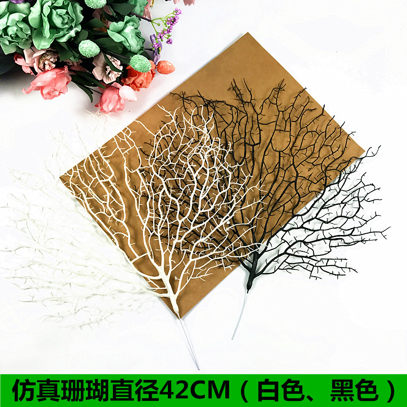 Kindergarten Home Wall Decoration Art Flower Arrangement Handmade Creative Subject Plastic Emulation Coral Tree Wedding Withered Branches