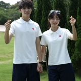 Парная одежда для влюбленных, летняя одежда подходит для мужчин и женщин, футболка с коротким рукавом, белая футболка polo