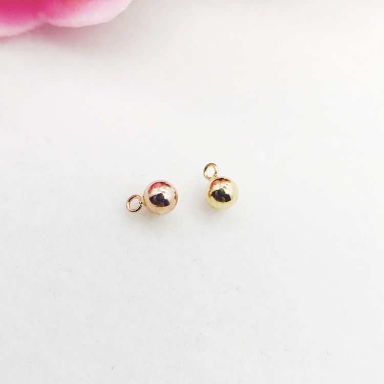 Mới chuông vàng 18K hạt cườm với vòng hạt khép kín Tai dây đeo vòng cổ vòng chân phụ kiện DIY handmade - Vòng chân lắc chân bạc