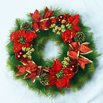 Chuanghang Christmas Ornaments Hotel Scene Decoration Garland Christmas Pine Wreath Rattan Ring