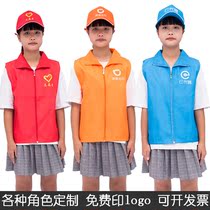 Children volunteer Machia drips drivers driving mobile telecom China petrochemical small reporter photographer performing clothes