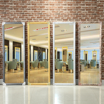 Hairdressing mirror Barbershop mirror Hair salon mirror Floor-to-ceiling mirror Single-sided mirror frame Makeup mirror Hanging mirror Fitting mirror