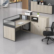 Desk Brief About Modern Single Double 4 Peoples Office Staff poste l Type Screen cassette financial table and chaises Combined