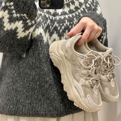FILA Tena Mars Dad Shoes, женская обувь 2024, осень и зима, новая универсальная черная мужская обувь для спорта и отдыха для пар