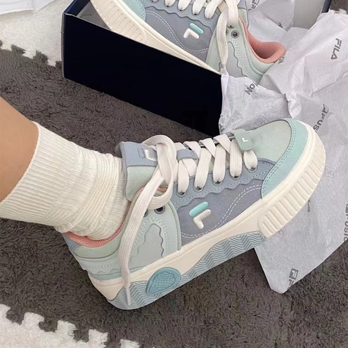 Fila Fusion Fila Shoes Women Женщины складывают модную женскую обувь 2025 Осень и зимние виды спорта. Повседневная плоская туфли с толстыми спортами