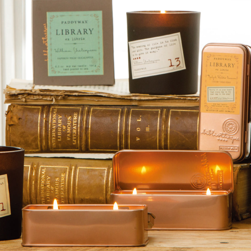 American Paddywax Pharmacist Scented Candle Bedroom Fragrance Art Gift Library Great Writer Series