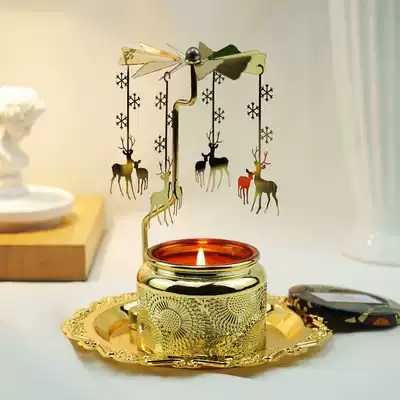 Voluspa scented candle set small relief rotating candle holder birthday gift for girlfriends gift