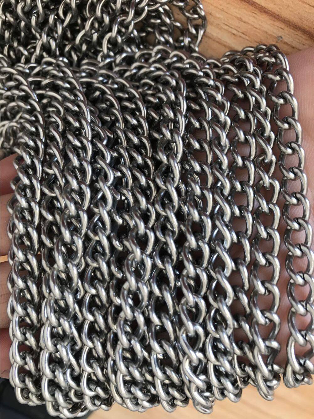 Customized 1 6MM thick 304 stainless steel chain chandelier billboard thin chain stainless steel chain 1 meter price