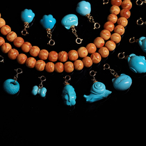 Liuliujia natural turquoise Qin ancient material Su Gong carving universal small pendant does not participate in full discounts and coupons