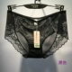 Túi hông trong suốt màu đen gợi cảm lưới vải ren eo phụ nữ góc phẳng lông cực cám dỗ đồ lót mỏng quần lót chữ c