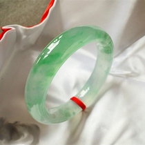 Burmese jade bracelet ice seed Green Green clear Burmese jade bracelet Burmese Jade jade bracelet female