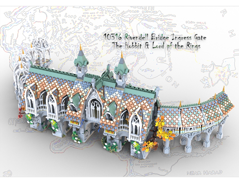 Ktmocs Lord of the Rings - Rivendell Entrance Door Small Particle Puzzle Building Block Model Ornament Gift Ktmocs Lord of the Rings - Rivendell Entrance Door Small Particle Puzzle Building Block Model Ornament Gift