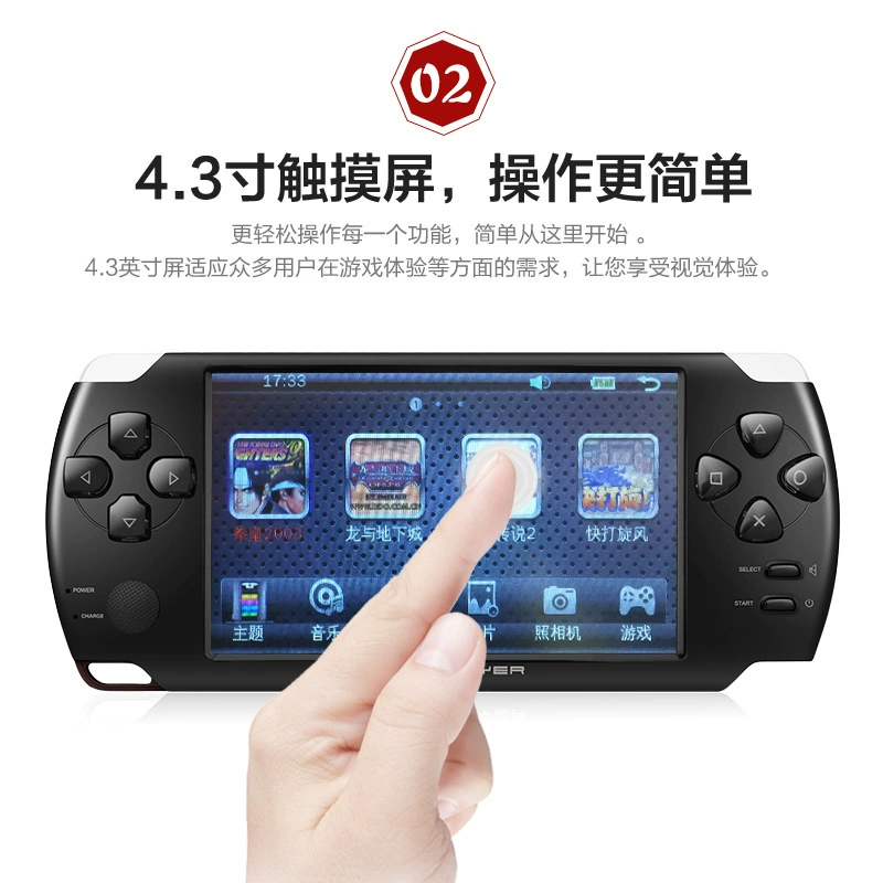 Máy chơi game cầm tay trẻ em X8 cầm tay 4.3 inch màn hình cảm ứng mỏng GBA trò chơi cổ điển hoài cổ lỗi thời