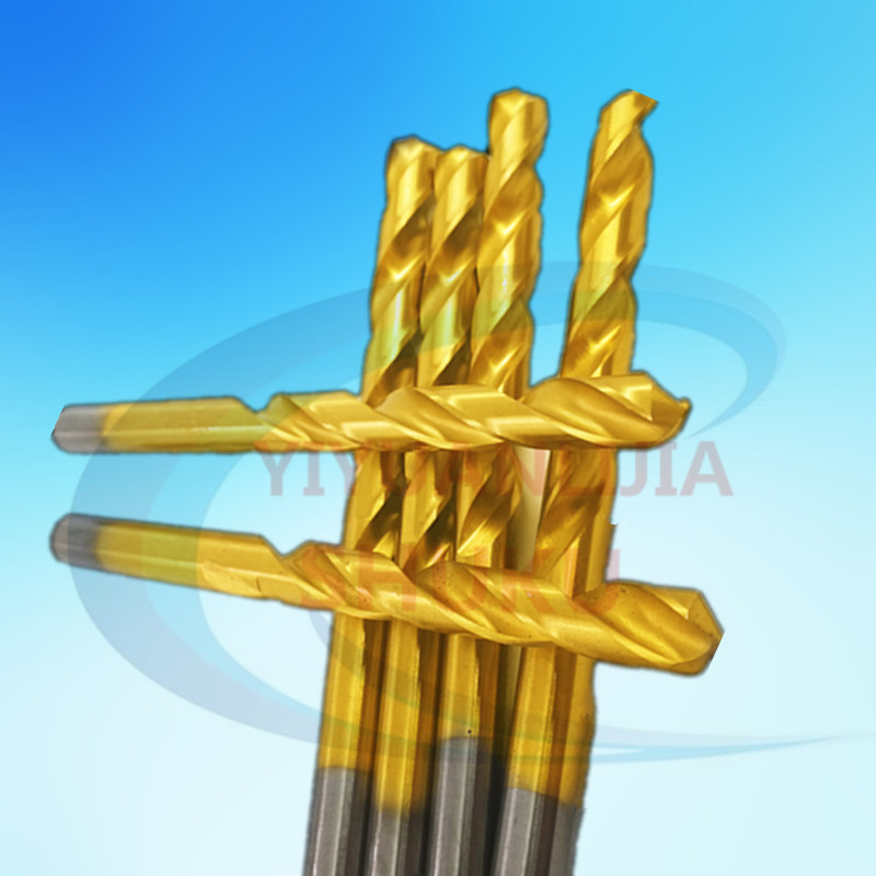 Jinxin high-speed steel titanium-plated twist drill bit hand electric drill straight handle stainless steel aluminum metal twist drill 1-5 0mm