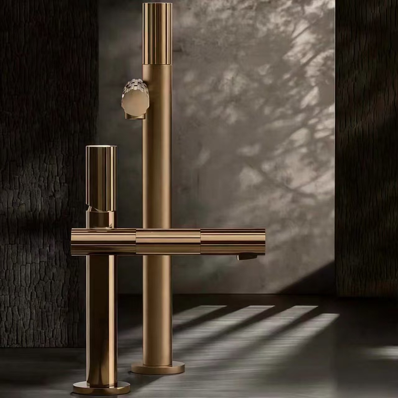 Italian Gessi Incastri Light Luxury Minimalist Faucet All-Copper Washbasin Hot and Cold Household Faucet Italian Gessi Incastri Light Luxury Minimalist Faucet All-Copper Washbasin Hot and Cold Household Faucet