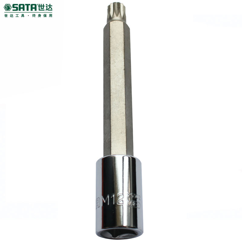 SATA Seda lengthened 12 angular screwup sleeve 1 2 large flying inner twelve flowers M10M12 sleeve head 25901