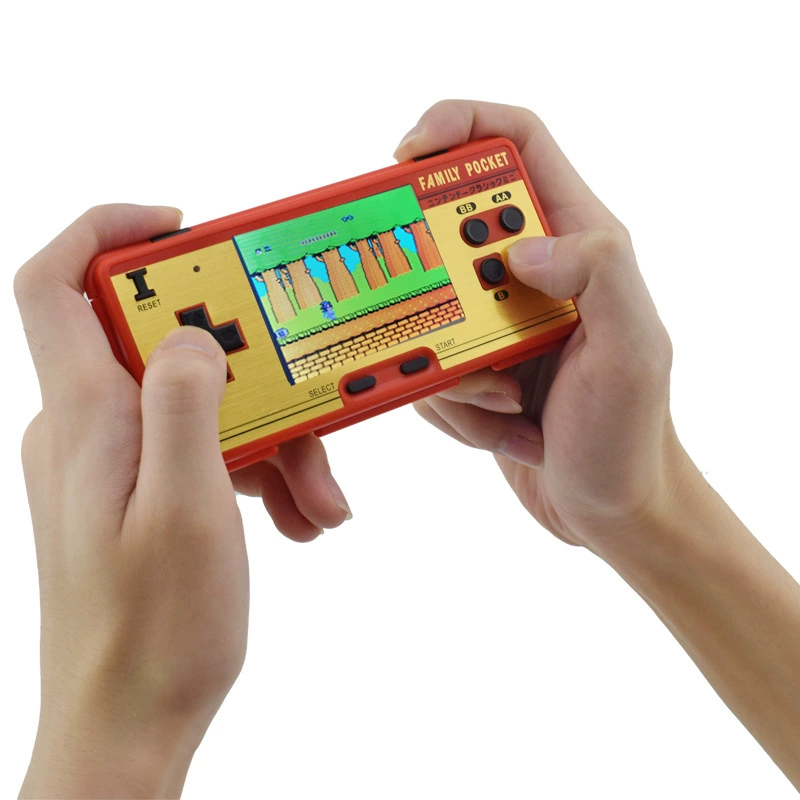 Máy chơi game Nintendo FC gia đình bỏ túi hoài cổ cầm tay máy chơi game NES màu đỏ và trắng máy MINI FC