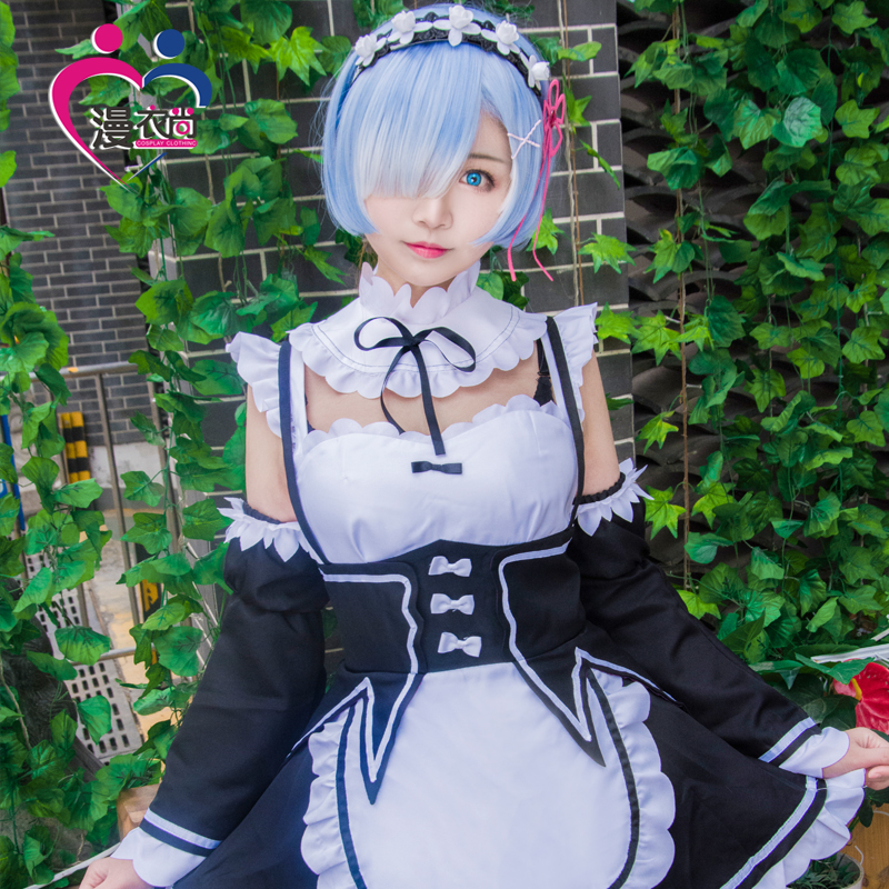 A different world life from scratch Remu Ram COS costume Remu anime maid costume cosplay
