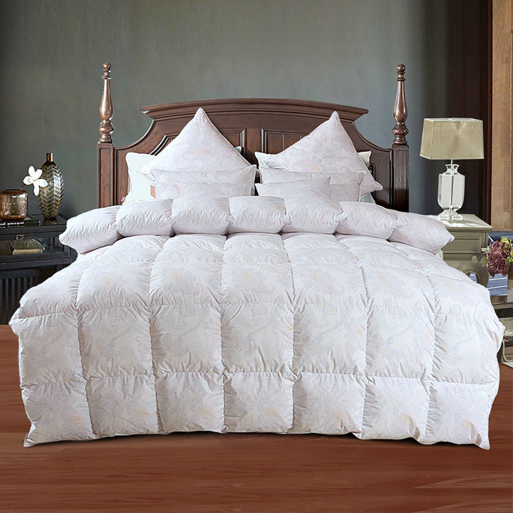 100% cotton down quilt 95 white goose down quilt winter quilt thickened and warm five-star hotel double winter quilt core
