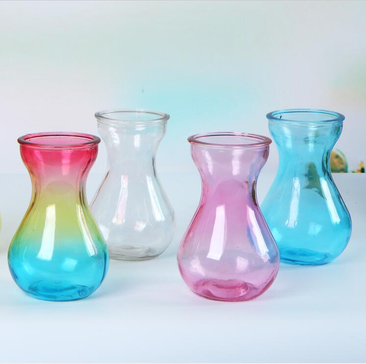 Hyacinth chai thủy tinh lục bình hạt giống bóng bình màu lục bình chai thủy canh màu xanh lá cây thủy canh - Vase / Bồn hoa & Kệ chậu sứ trồng cây cỡ lớn