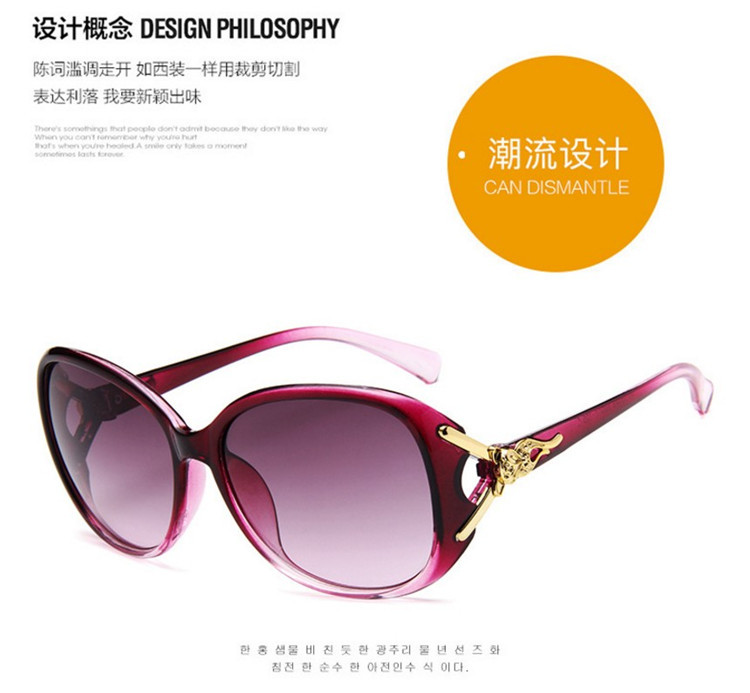 2018 thời trang new fox head ladies sunglasses bán buôn mô hình ngôi sao hộp lớn sunglasses mô hình vụ nổ kính mát