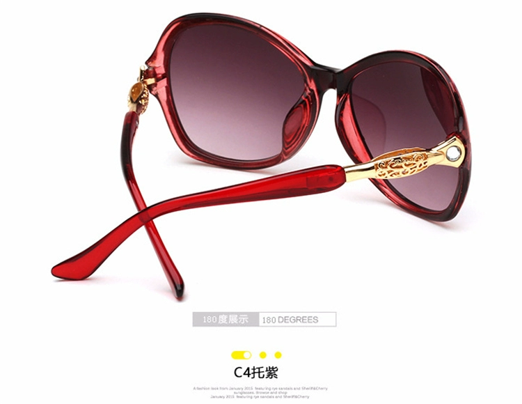 Anti-UVA400 Kính Mát Bảo Vệ UV 2018 New Kim Cương Sunglasses Hollow Sunglasses Bán Buôn kính gucci