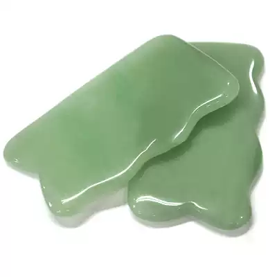 Natural jade scraping plate Back scraping plate Big four square jade scraping plate Facial body scraping plate