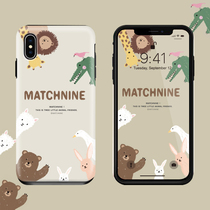  max cute alpaca xmax double-layer protective cover iphonexr all-inclusive anti-fall iphonex Apple x mobile phone case