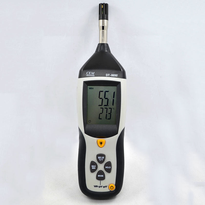 Handheld dew point meter temperature and humidity meter CEM Changchang DT-8892 more than 3321 sensible wet ball temperature and humidity measurement