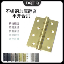 304 stainless steel 4-inch flat open house door loose leaf bearing thickened silent wooden door hinge door hinge manufacturer direct