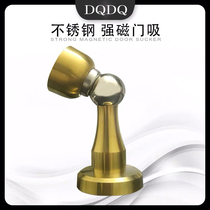 Thickened stainless steel strong magnetic anti-banging door suction door top room door washroom silent door blocking perforated ground suction manufacturer direct