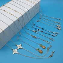 Glasses Chain hanging neck Female fashion Chains Mens tennis red stars with the same style hanging chain accessories Sun Myopia Eye Chain