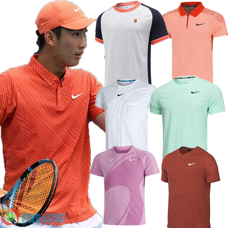 Nike Nike Tennis Clothing Men's 26Th Australian Open Alcaraz Summer Tennis Short-Sleeved Quick-Drying Casual Ib1021