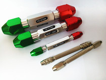 Needle gauge special handle 0 1-3 0 aluminum alloy silver tool clamp needle gauge red and green handle 1 52-7 71 spot