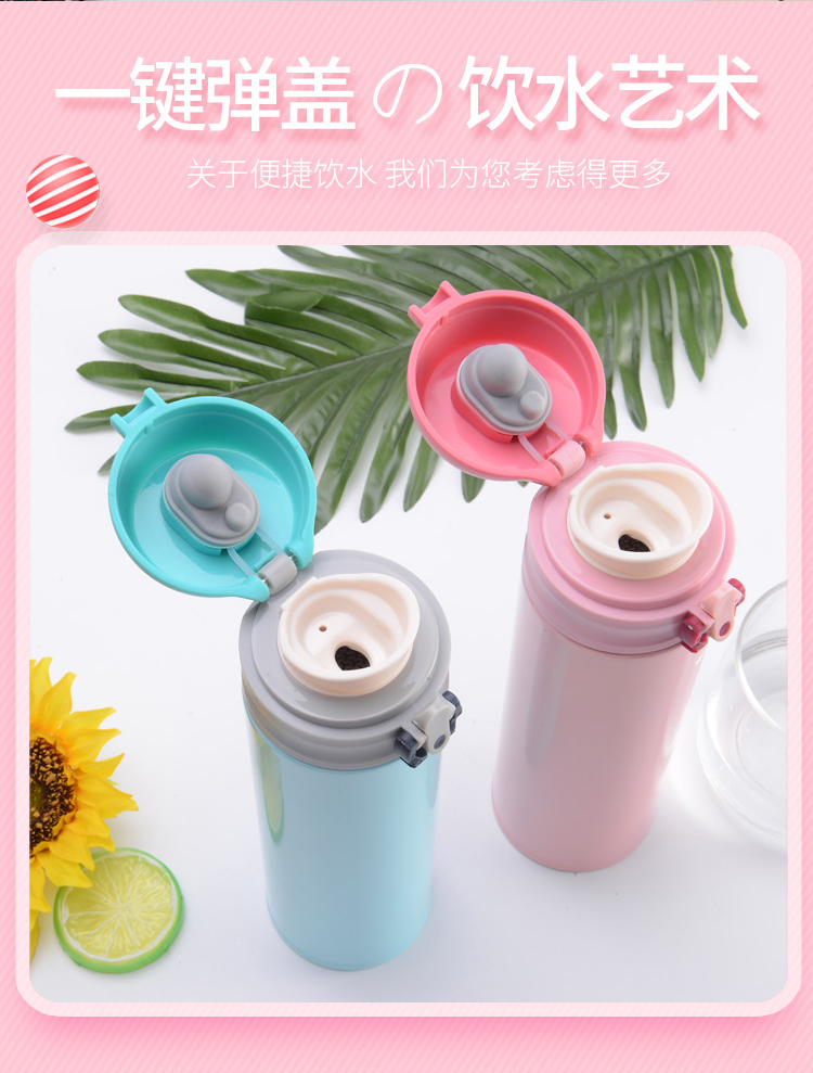Khuyến mãi 304 thép không gỉ cốc phụ nữ cốc xe trẻ em công suất lớn cốc siêu nhẹ nam cầm tay cốc bình đựng nước đá