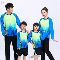 Popular long sleeve badminton uniform mens and womens clothing long T-shirt quick-drying volleyball suit short sleeve competition table tennis training pants