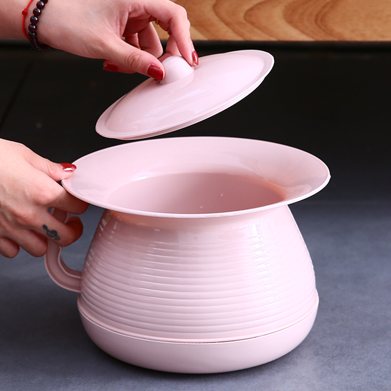 Plastic spittoon urine bucket children's urinal toilet bedroom thickened adult feces potty toilet with lid night pot female