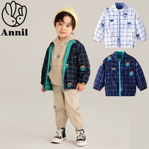 Annai childrens clothing counter 2021 autumn clothing new boys and children double-sided jacket jacket XB135653
