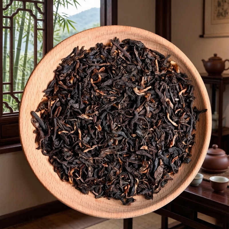 Gulf Tea Industry Old Comrade Pu'Er Tea Old Grade Three Loose Leaf Ripe Tea 500G/Bag Sweet and Mellow Aftertaste