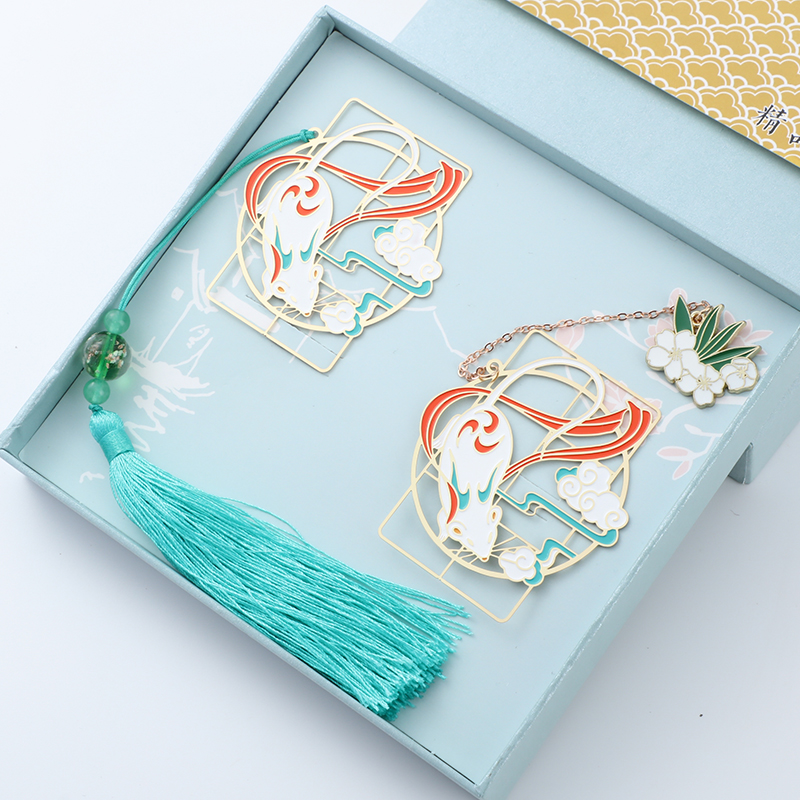 (Sage's Year of the Year) Classical Chinese Wind Metal Bookmark Idea student with gift customized ancient wind gift New Year