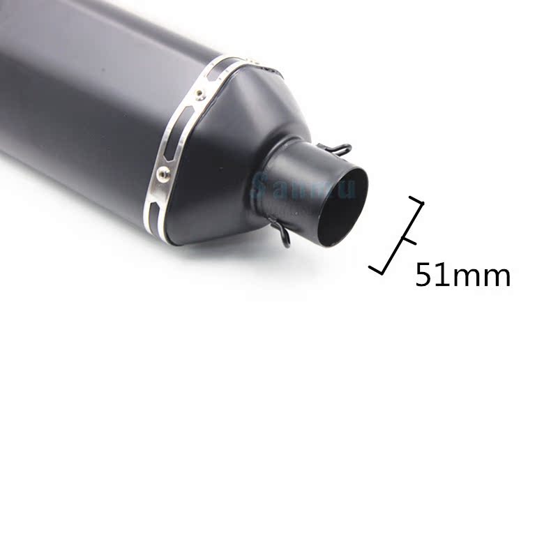 Xe máy sửa đổi ống xả xe thể thao hình lục giác lớn Tianji Yoshimura vành đai sợi carbon thật áp lực Huanglong Kawasaki - Ống xả xe máy pô xe wave 110