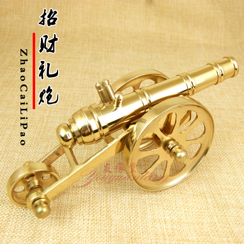 Pure Copper Cannon Swing Piece Model Town Residence Feng Shui Copper Gun Swing Piece Metal Home Decoration Pint Feng Shui Craft Gift