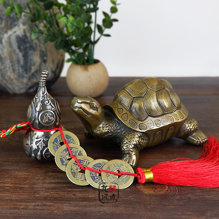 Copper Turtle Swing Piece Bronze Turtle Longevity Tortoise Town Residence Decoration Money Handlebar Playroom Office Home Swing Accessories