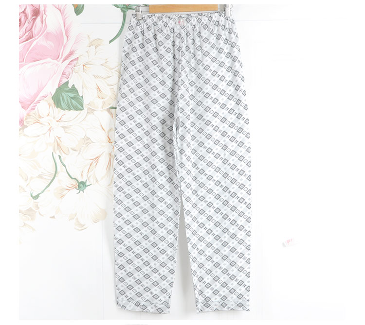 Mùa xuân và mùa hè phần mỏng nam cotton pajama quần cotton home quần trung và cũ điều hòa không khí quần giải trí nhà chín quần nam