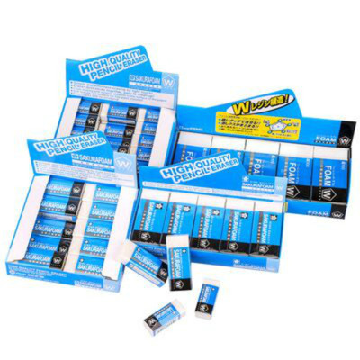 日本进口文具用品樱花橡皮擦2个装