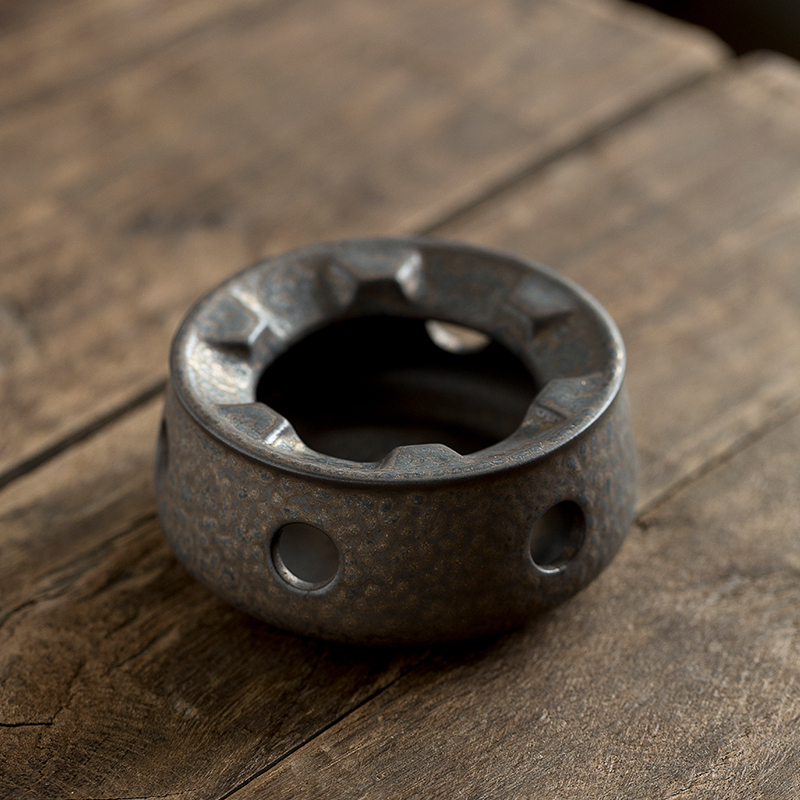 Yunwo gilded tea warmer candle Japanese ceramic small retro Japanese tea stove heating base mini home